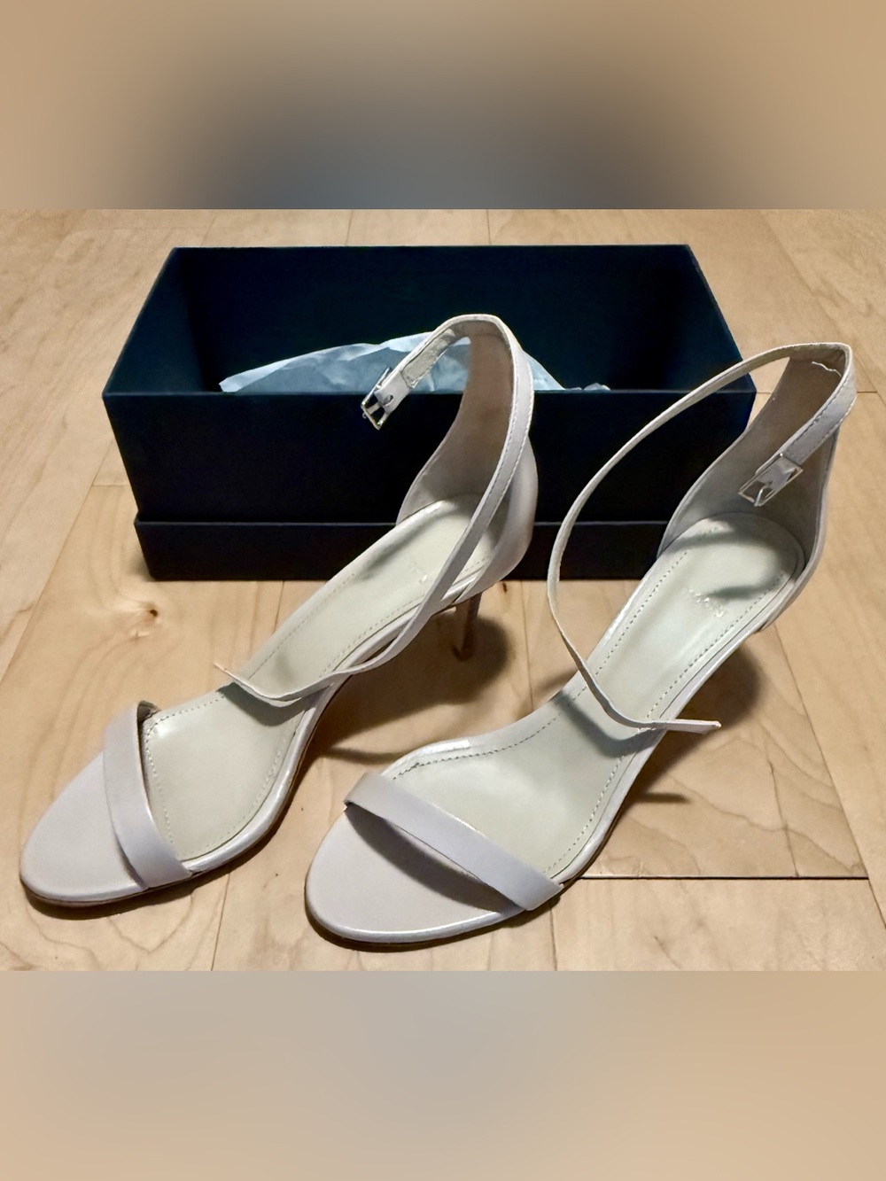 Theory Demeura Nappa Strap Sandals Blush Made in Italy Women’s EU 39.5 US 9.5